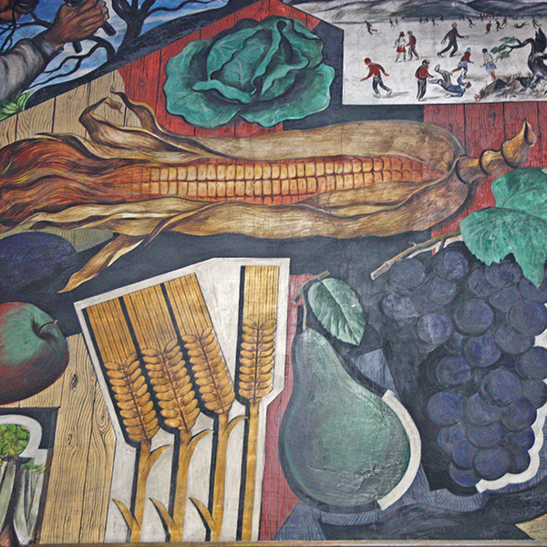 Fragment of Paw Paw mural